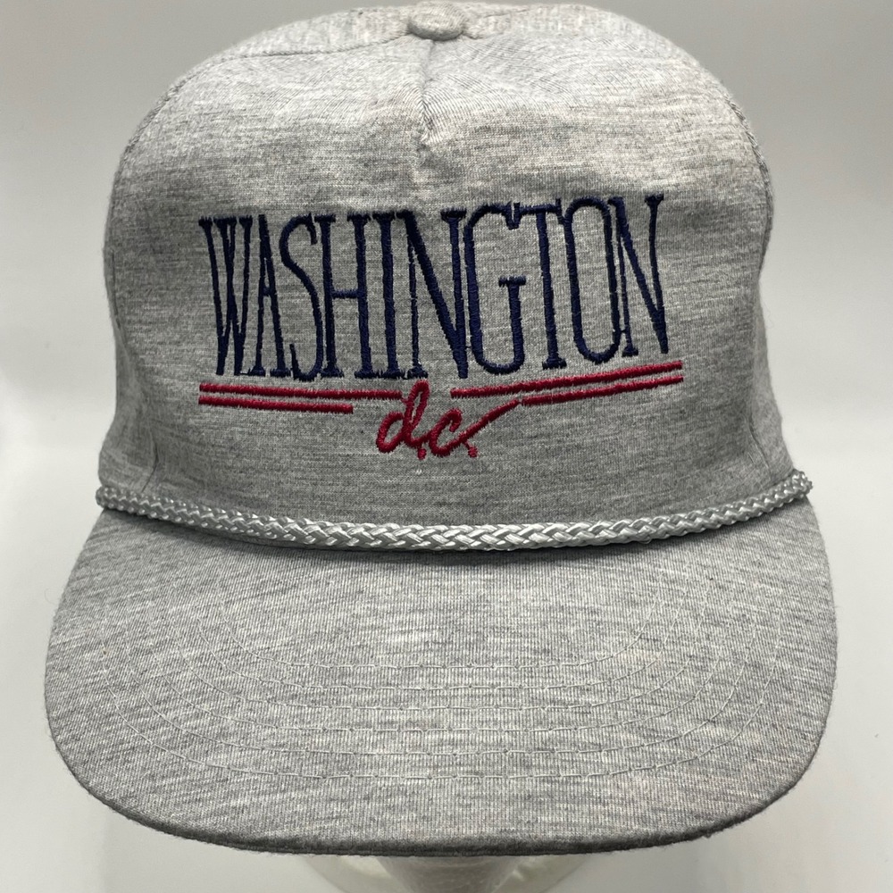 Progressive Washington DC Trucker Hat Men OSFA Gray Heathered Rope Snapback